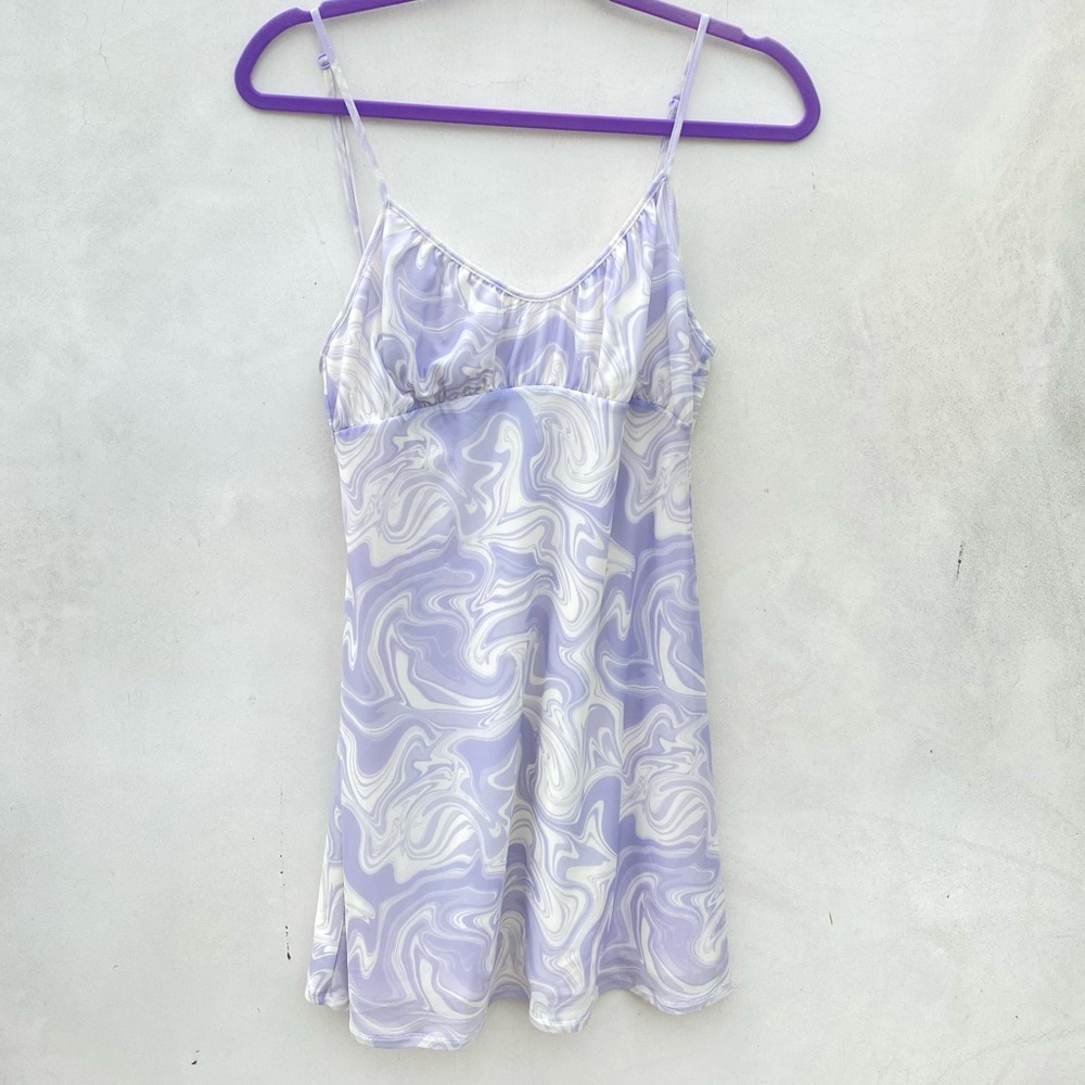 Purple marble dress